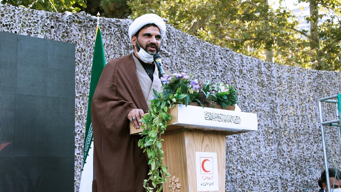 آیین گرامیداشت چهلمین سالگرد دفاع مقدس در جمعیت هلال احمر برگزار شد
